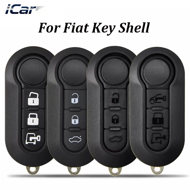 1Pc 3 Buttons SIP22 Blade Remote Car Key Shell Folding Case For Fiat 500 Panda Punto Bravo Ducato Peugeot Boxer Citroen Jumper