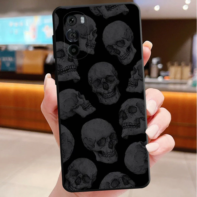 Grim Reaper Skull Skeleton Case for Moto Edge 50 40 Pro Edge 40 30 Ultra Neo Fusion G Power G Stylus G Play E32 E20 E40 