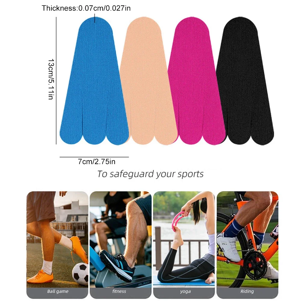10/20PCS Kinesiology Tape for Foot Arches Plantar Fasciitis Running Any Activity,Waterproof Workout Adhesive Patches for Sports
