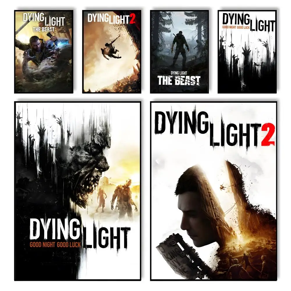 Video Game D-Dying Light Painting Calligraphy Home Bedroom Waterproof Canvas Poster Unframed Wall Art Print Decoration Mural
