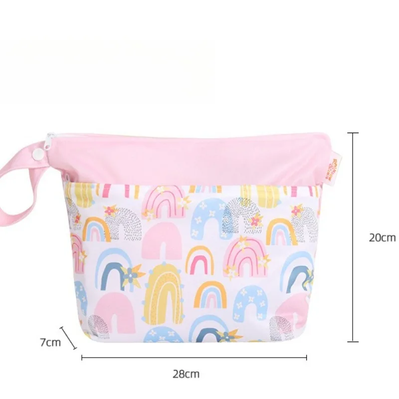 Double Zipper Waterproof Bag Baby Diaper Bag Wet and Dry Separation Swimming Storage Bag Travel Storage Toiletry Bag