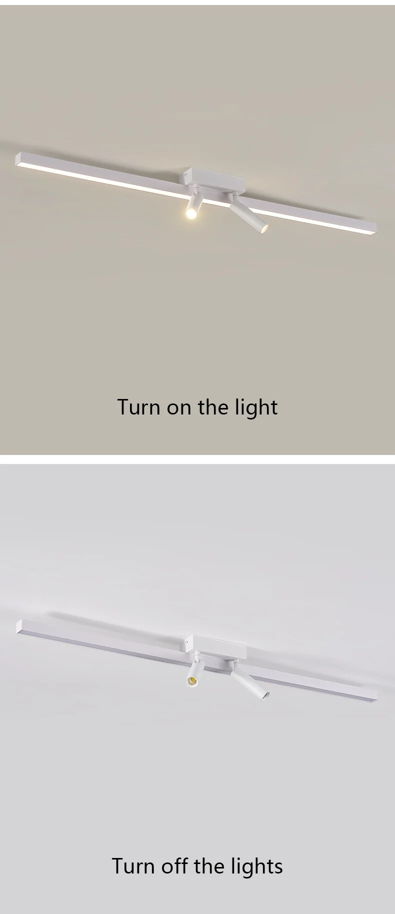 Modern LED Line Ceiling Lamp modern Living Room Dining Room Master Bedroom Study Fixture Gold Black Ceiling Lights Illumination