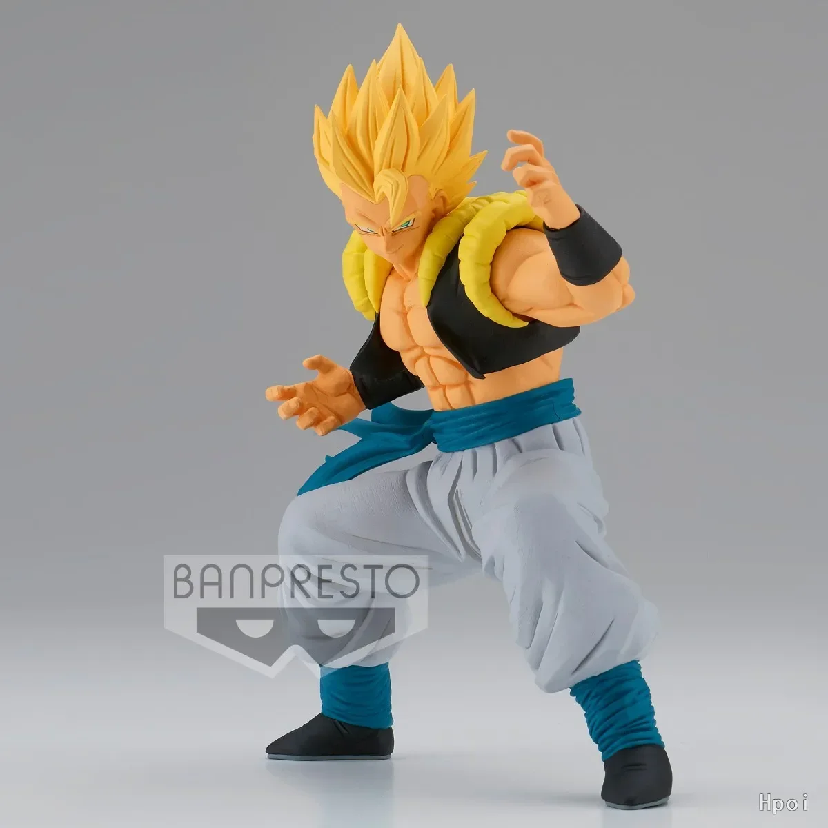 Em estoque original bandai banpresto borda sólida funciona a partida 7 dragon ball gogeta anime figura modelo brinquedos presentes colecionáveis