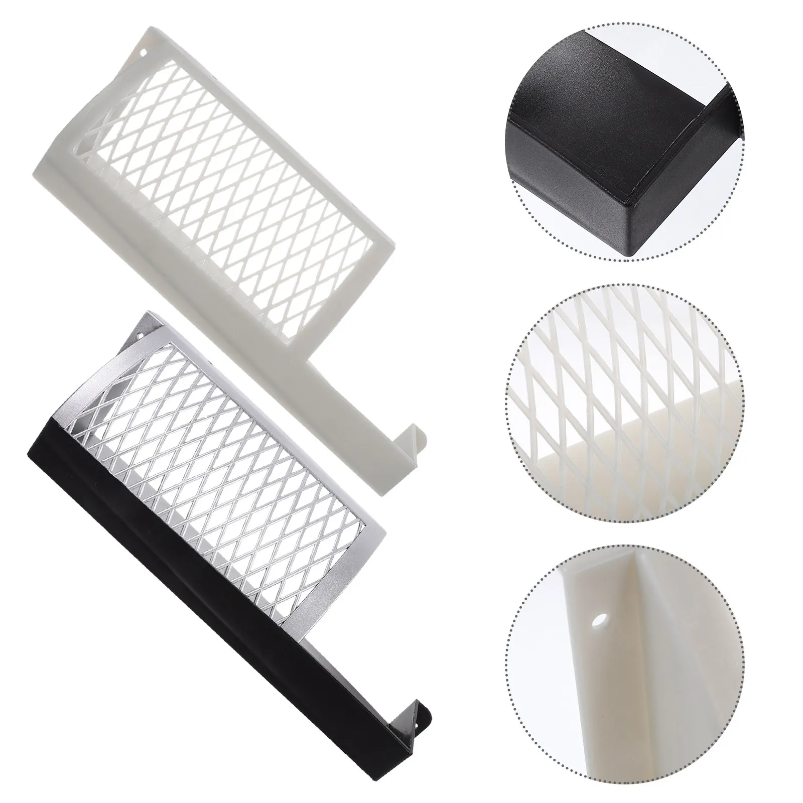 

2pcs Interactive Foosball Goal Box Replacement For Table Soccer Machine Premium Plastic Black Silver Desktop Football Table