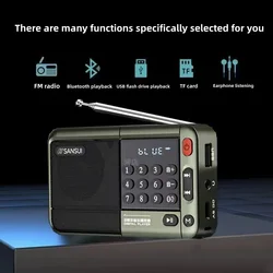 Outdoor Portable Shanshui F33 Wireless Bluetooth Speaker Insert TF Card Insert USB Drive Mini Multifunctional Walkman Speaker