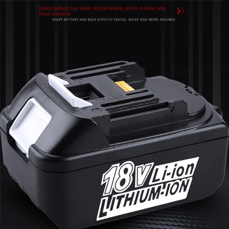 GOB-oFor ماكيتا بطارية 18 فولت BL1860B بطارية ليثيوم أيون قابلة للشحن لماكيتا 18 فولت شاحن أدوات كهربائية BL1830B BL1840