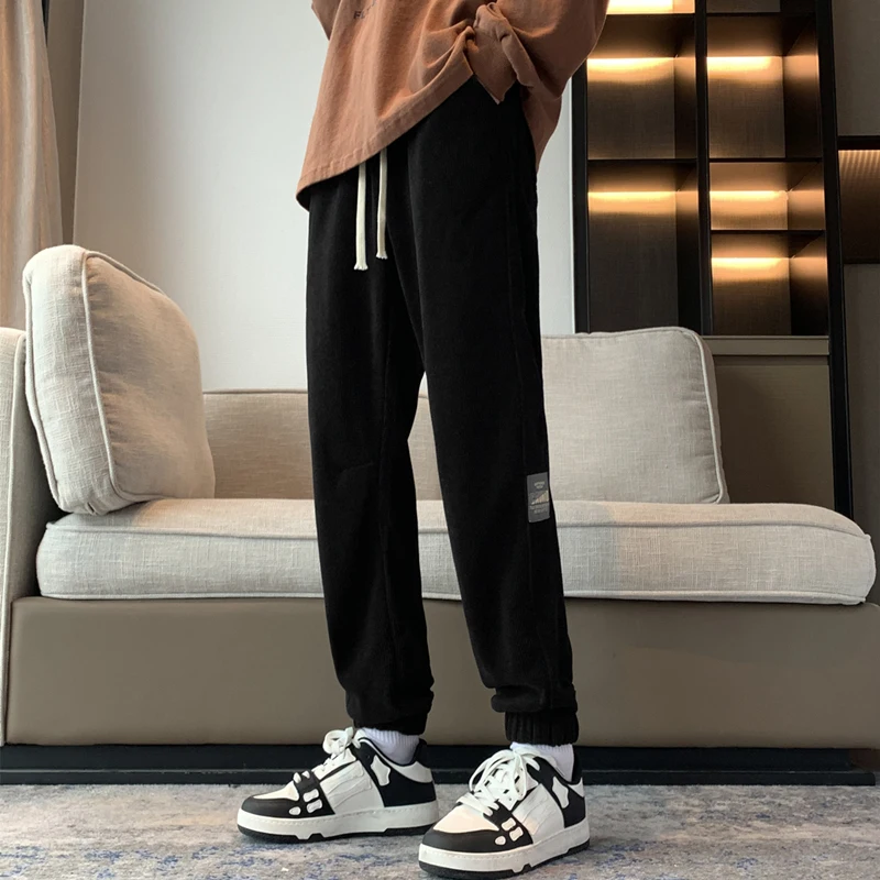 

Corduroy New Harem Jogger Pants Autumn Cotton Loose Sweatpants Trousers Men Casual Lightweight Pants Men