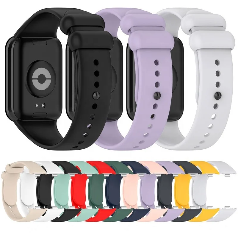 

Solid Color Soft Silicone Waterproof Bracelet Wristband For Xiaomi Mi Band 8 Pro Replacement watch band