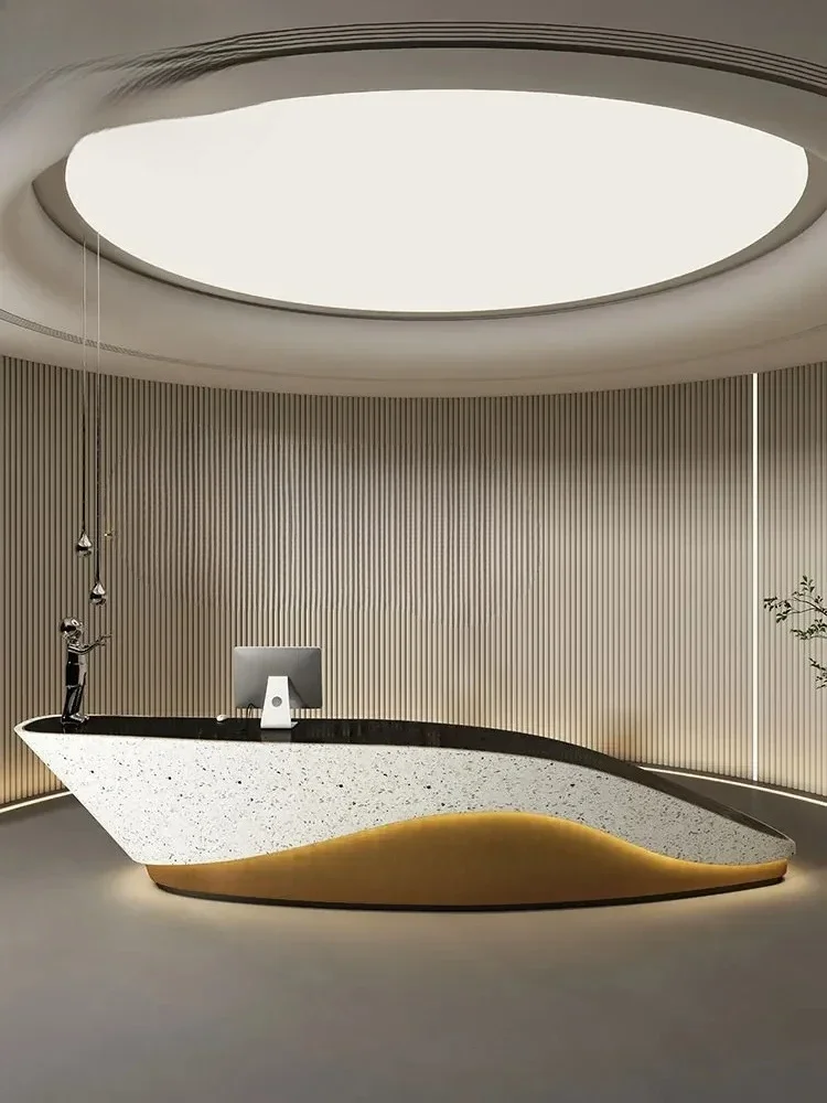 14 Company Marble Front Desk Hotel Service Cashier Sales Department Paint Reception Bar