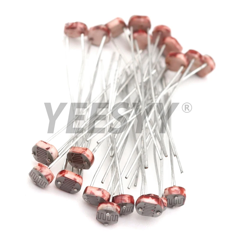 20PCS LDR Photo Light 5528 5537 5506 5516 5539 For Arduino DIY Sensitive Resistor Photoelectric Photoresistor 5528
