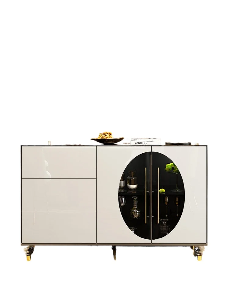 LMM modern light luxury Italian rock slab simple side cabinet storage decorative cabinet