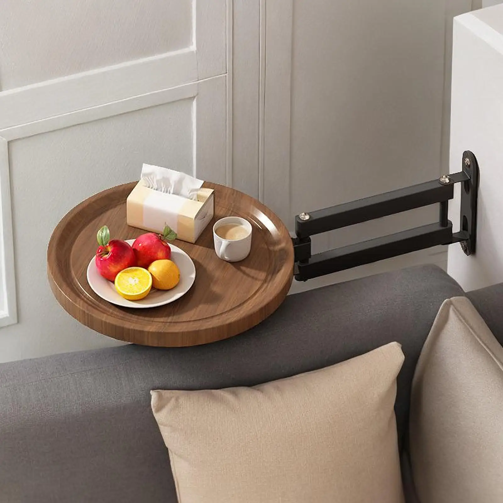 Wall Mounted Folding Table Rotating Rack for Farmhouse Living Room Store