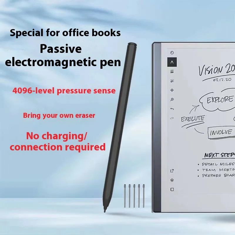 Suitable for Remarkable 2 Pen, with 4096 Pressure-Sensitive Eraser, Anti-Mug Accidentally Touch Tilt Sensor Emr Stylus, Suitable for Remarkable Accessories