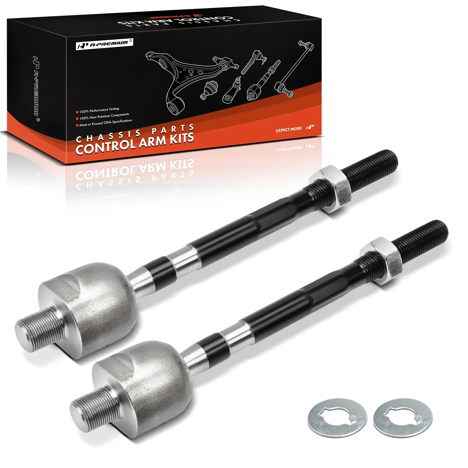 A-Premium 2x Front Inner Tie Rod End for Nissan Altima 2007-2012