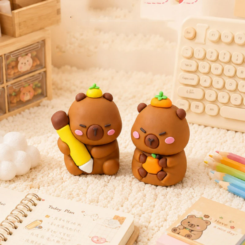 24pcs/lot Creative Capybara Pencil Sharpener Cute Hand Mechanical Cutter Knife Stationery Gift School Supplies