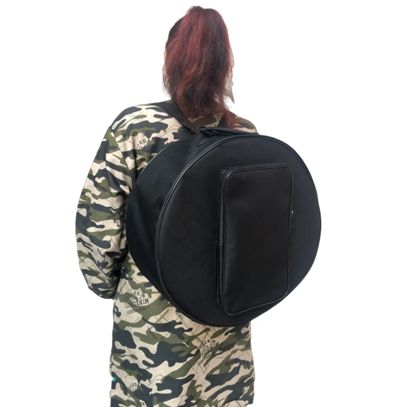 Compact Snares Drum Bag with Outside Pockets Portable Drum Case Storage Oxford Cloth Drum Backpack Enduring