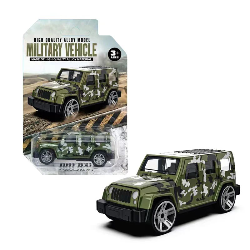 Camouflage Off-road Vehicle Children's Mini Alloy Car Sliding Pull Back Sports Car Racing Model Set Toy