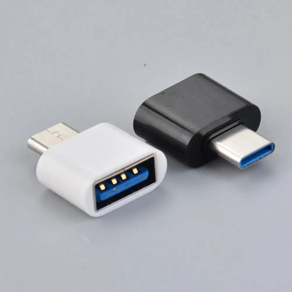 2 Stuks Otg Converter Praktische Usb Otg Kaartlezer Data Transfer Converter Usb Adapter TYPE-C Connector Voor Tablet