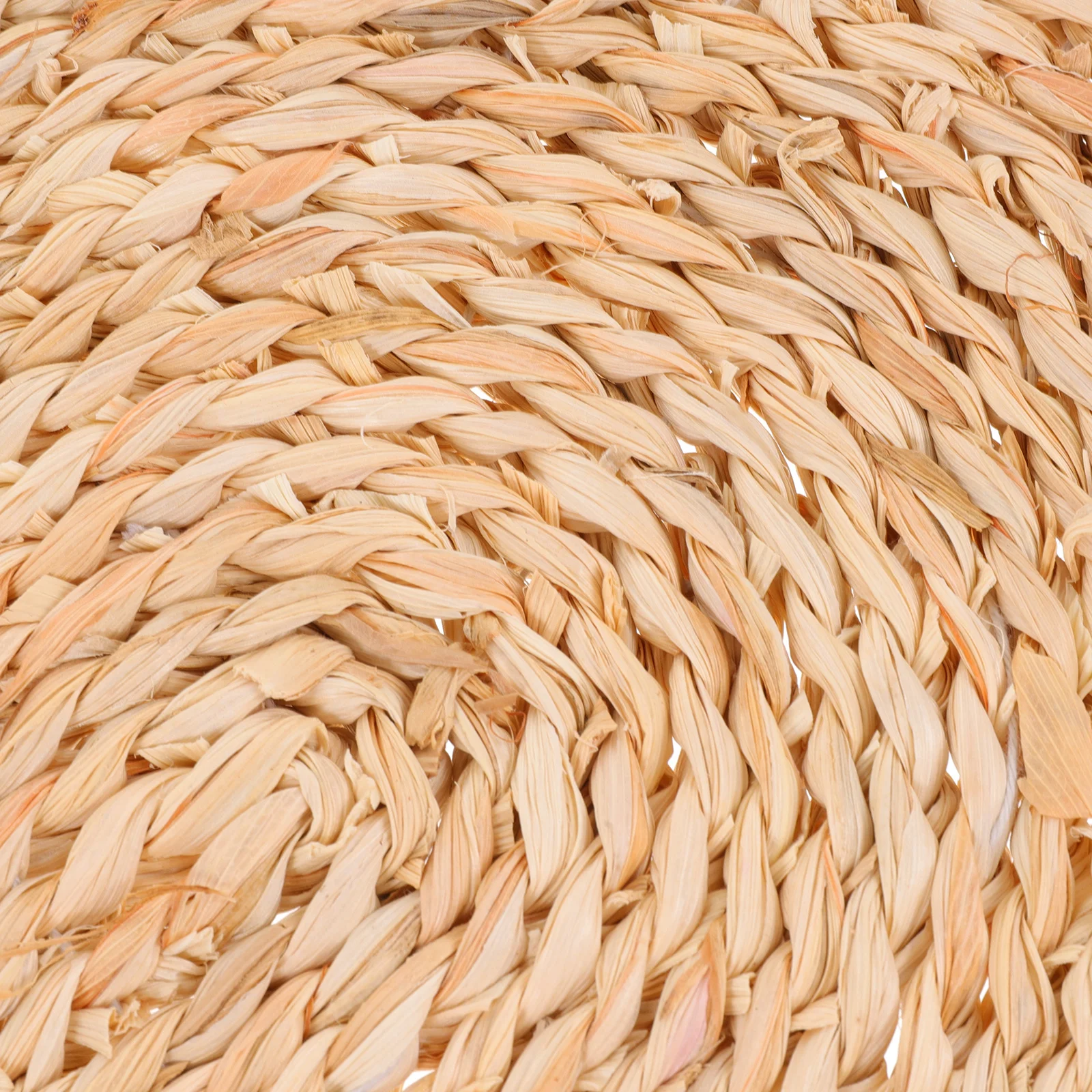 

Braided Woven Placemat Set of 4 Oval Shape Heat Resistant Table Mat for Cutlery Cups Vases Anti-Scalding Protection