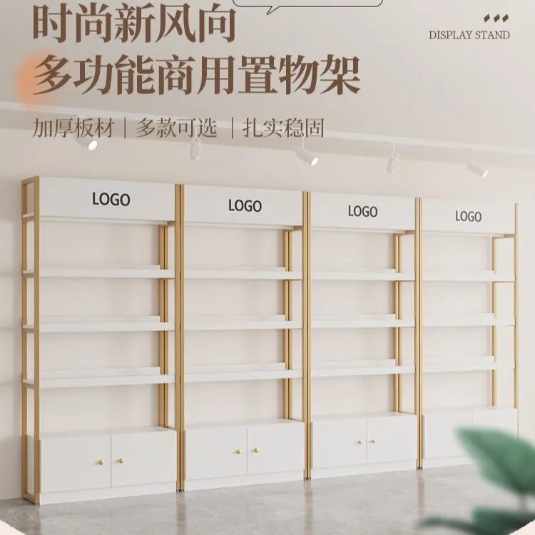 Shelf Nail Art Shelf Sample Jewelry Display Skin Care Cosmetics Multi-layer Display Cabinet L-shaped Baffle Single and Double