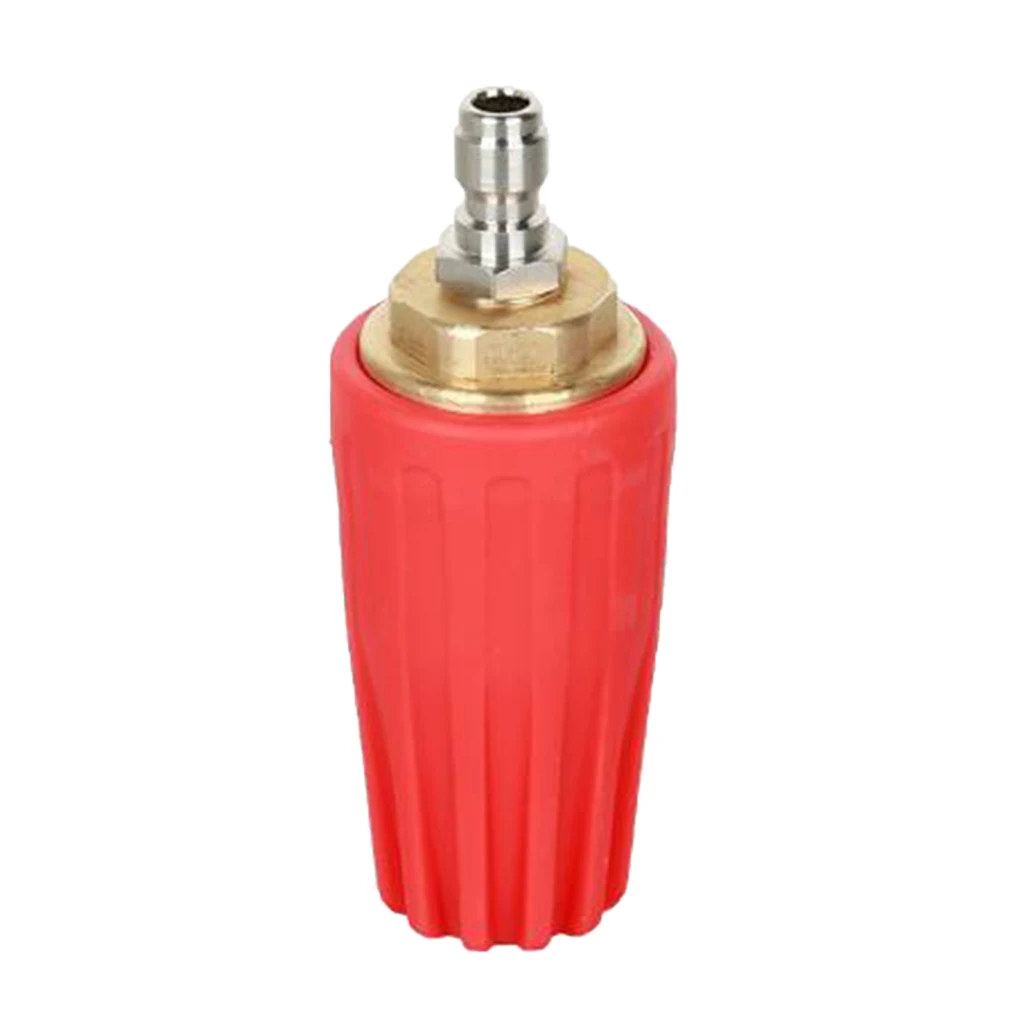 5000psi 350kg Ultra-high Pressure Cleaning 360° Rotating Lotus Nozzle with Multiple Aperture Brass Rotory Turbo Nozzle