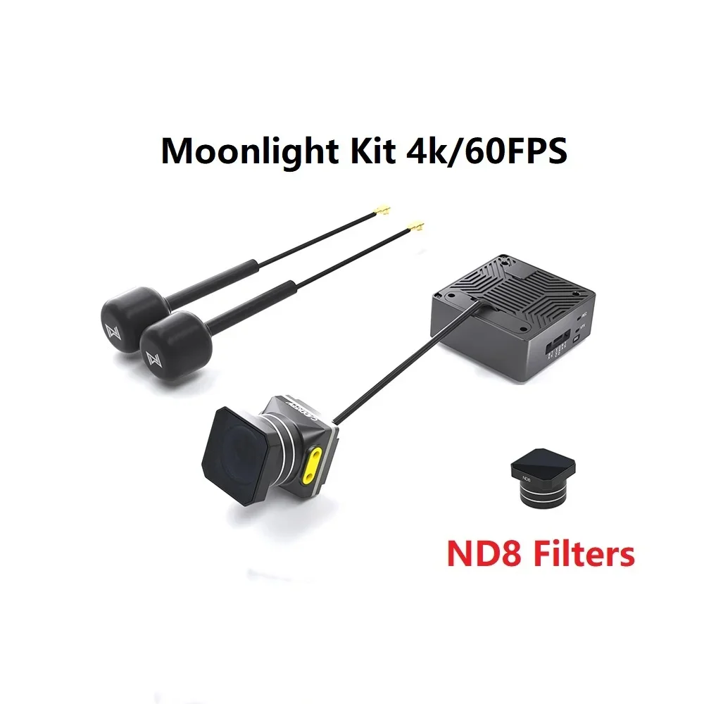 Caddx Walksnail Avatar Moonlight kit Starlight Sensor FPV Camera ND8 Filters 4k/60FPS Built-in EIS Gyroflow FOV 160° For Drone