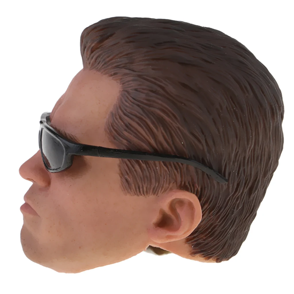 Tough Guy Muscle Male Head Sculpt for Action Figure Warrior Head Sculpture PVC Accessory