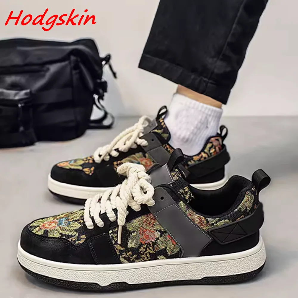 Zapatos planos con cordones y punta redonda para hombre, calzado informal, suave, a la moda, para primavera y otoño, novedad de 2024