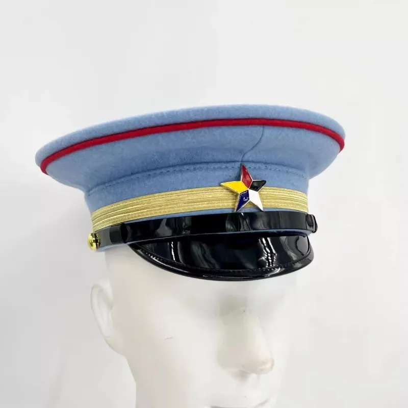 Chinese Beiyang Warlords Peaked Cap Men Women Historical Reproduction Hat