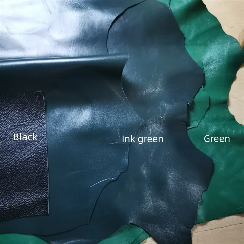 1mm Green Sheepskin. First Layer Leather. Real Leather Fabric. Handmade DIY For Inner. Bag. Shoes. Whole sheepskin