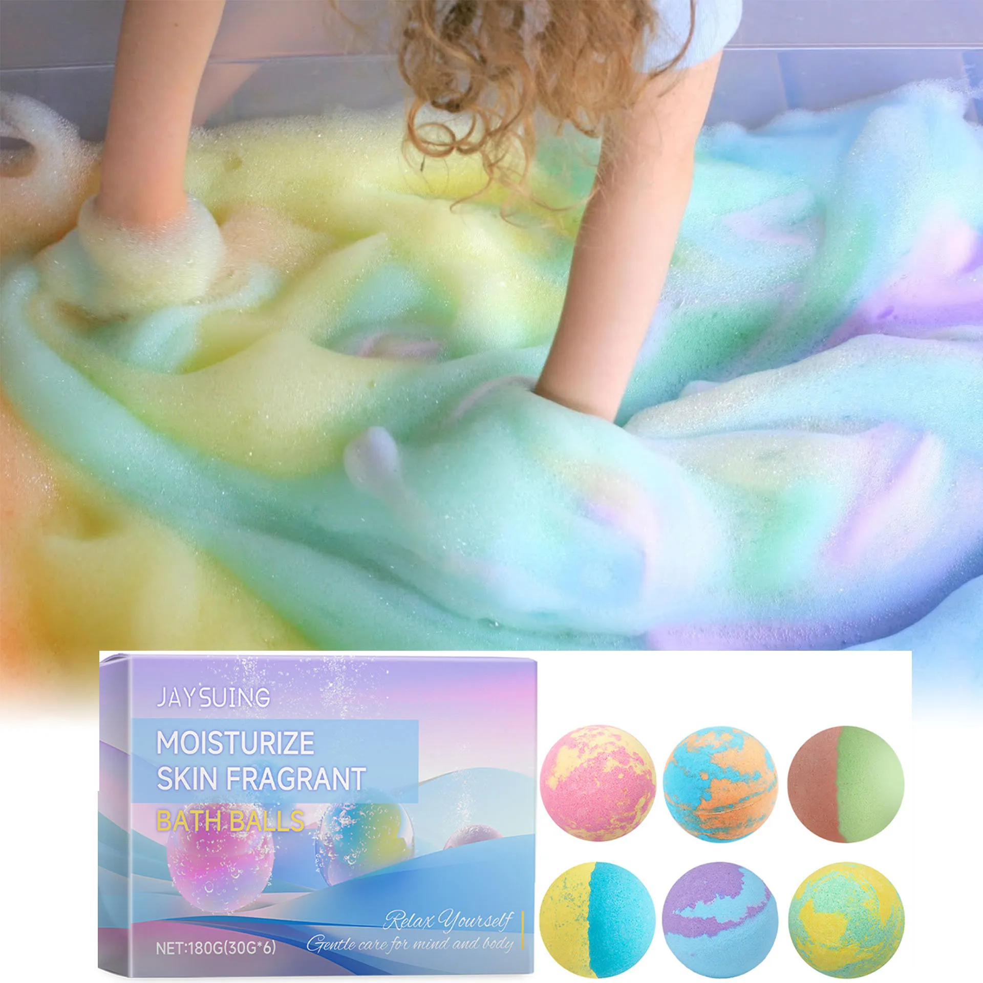 Bubble bath ball fragrance moisturizing floral fragrance lasting fragrance plants deep cleansing moisturizing easy cleaning