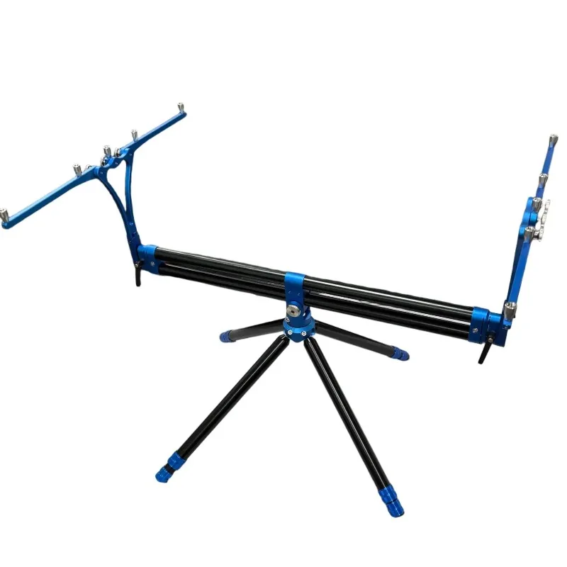 Adjustable Aluminum Folding Fishing Rod Holder for Carp Fishing Lightweight Portable Stand-Up Gimbals Fishing Gear