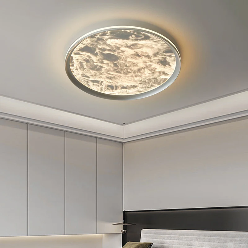 Minimalist LED Bedroom Chandelier Creative Cloud Living Room Round Ceiling Lights Modern Home Interior Decoration Lighting Lamps