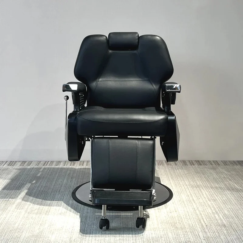 Heavy Duty Hydraulic Barber Chair Reclining PU Leather Styling Chair Removable Headrest Hairdressing Beauty Salon Furniture view 2
