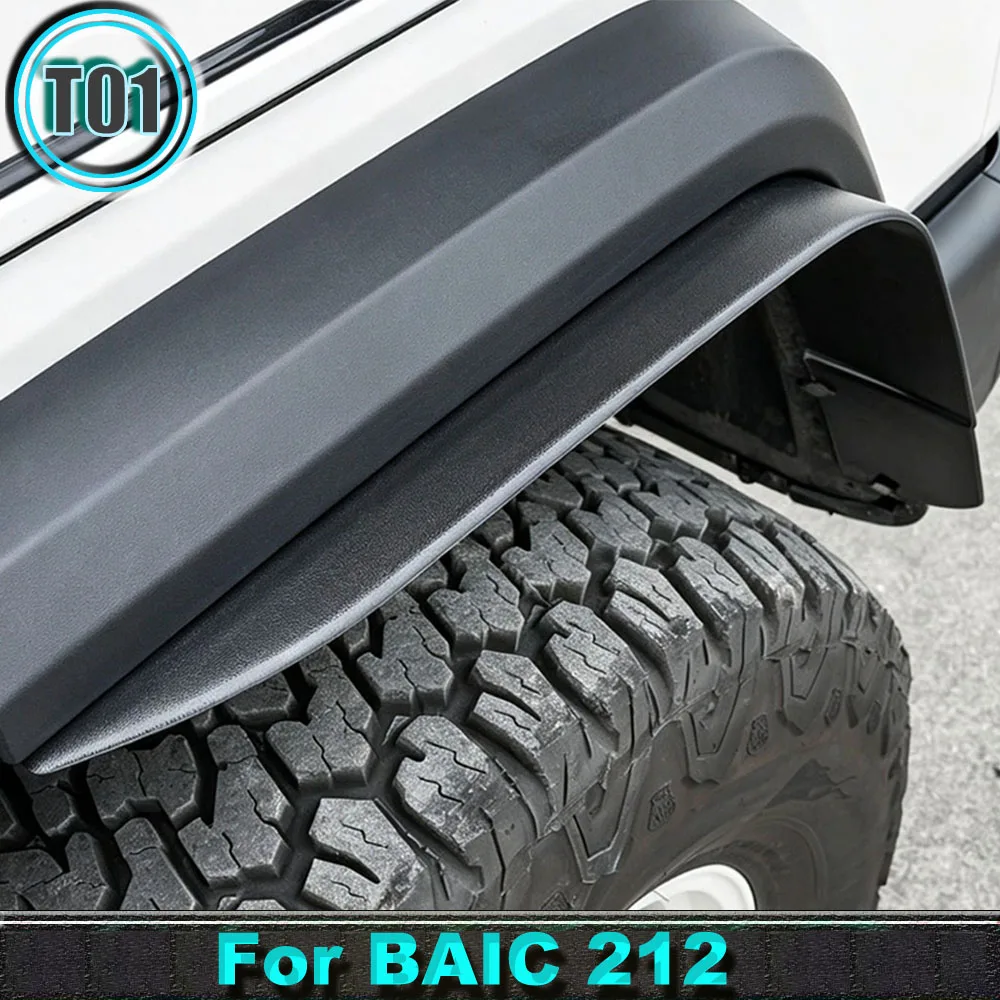 Adjustable Fender Flares for BAW 212 T01 2024-2026 ABS Anti-Scratch Wear-Resistant No-Damage Installation Exterior Accessories