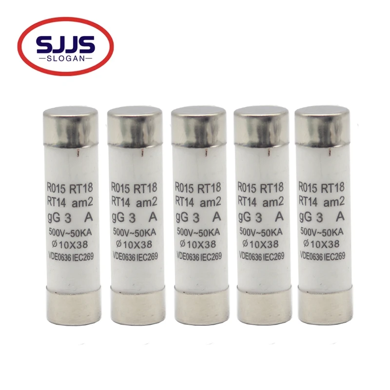 【10-5PCS】 Ceramic R015 RO15 10x38 Fuse RT18 RT14 Core 0.5A-32A 10*38 0.5A 1A 2A 3A 4A 5A 6A 8A 10A 16A 20A 25A 32A