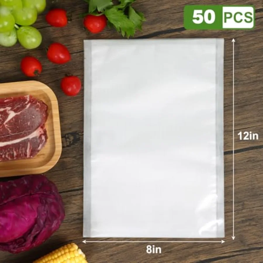 Moretoes pcs真空シーラーバッグ、食品保存バッグク - Meal Prep For Cutting のレビューと価格