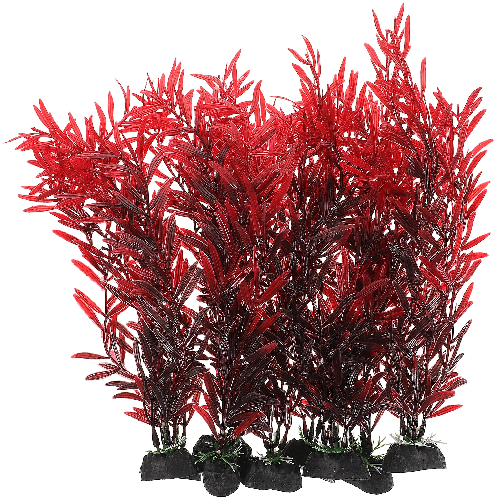 

10 Pcs Aquatic Decoration Fake Plants for Fish Tank Artificial Aquarium Ornaments Plastic Betta Accessories