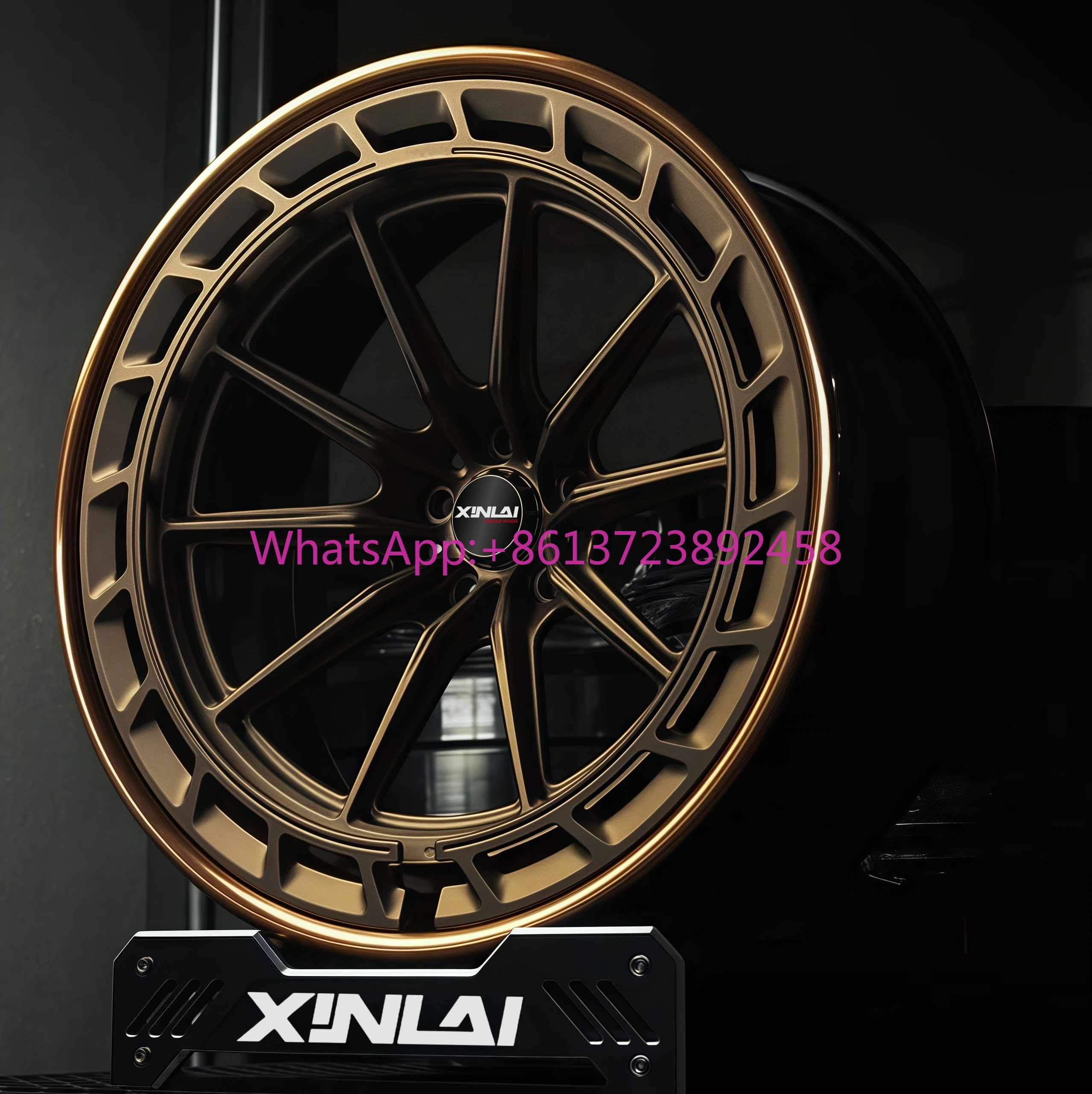 

XINLAI Alloy Wheels 17 18 19 20 22 24 Inch 5x112 5x114.3 5x120 6x139.7 Deep Dish Beadlock 1 Piece Aluminum Racing Car Rims