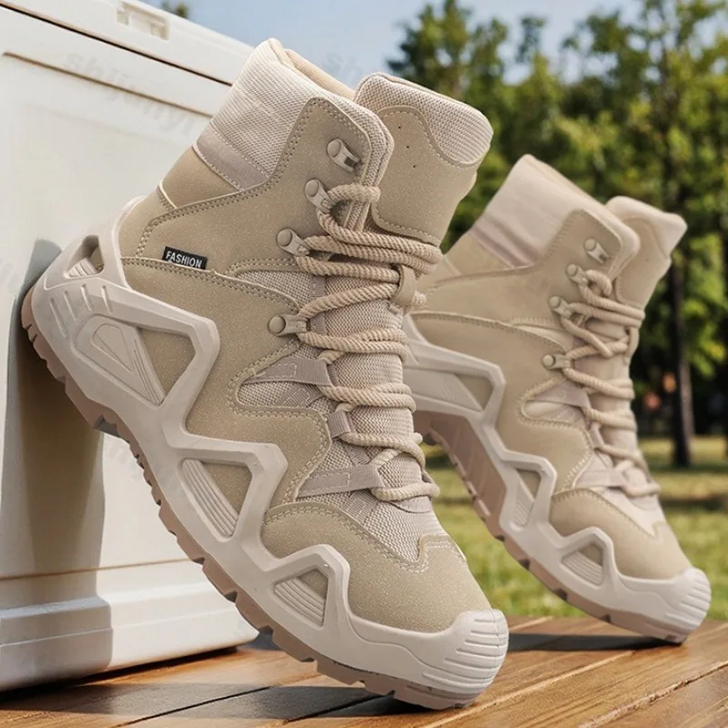 

2025 Autumn Fashion Frosted High Top Thick Sole Boots for Men Vintage Versatile Comfortable Anti Slip Outdoor Chunky Short Boots