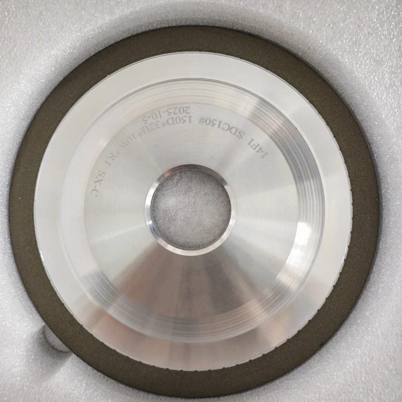 Bogenförmige Diamantschleifscheibe mit runder Kante, SDC-Harzschleifscheibe für Stahl, Sägeblatt, Keramik, Glas, Drehwerkzeug, Schlitzwerkzeug – Detail 8