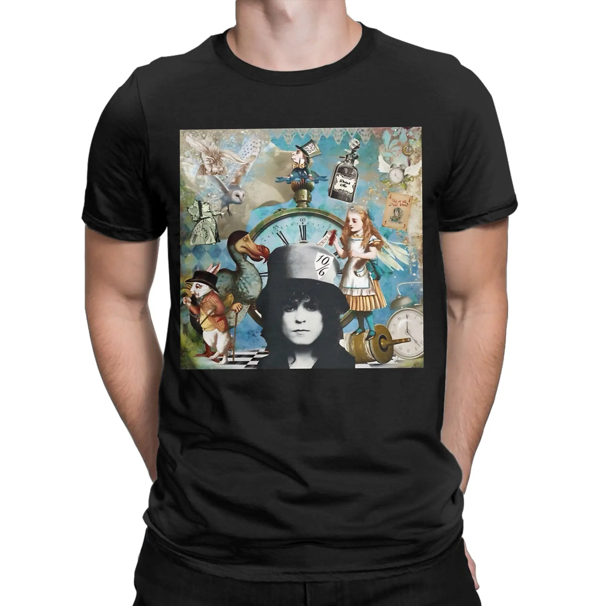Marc Bolan Funny Graphic 100% Cotton T-Shirt T.Rex Tees Tops For Men