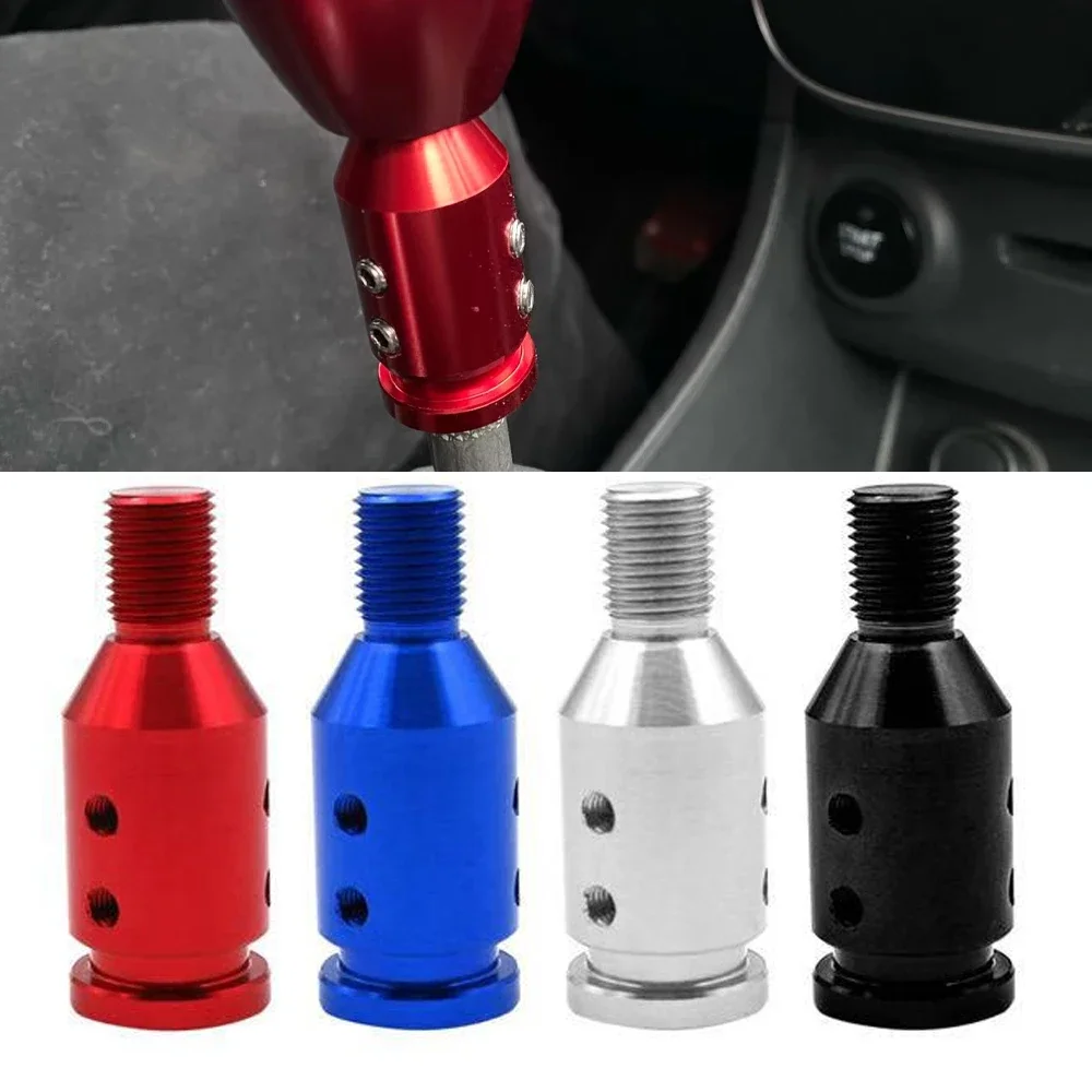 1pc Universal Aluminum Alloy Car Manual Gear Shift Knob Adapter For M10x1.5/M12x1.25 Thread For BMW Mini Honda Car Accessories