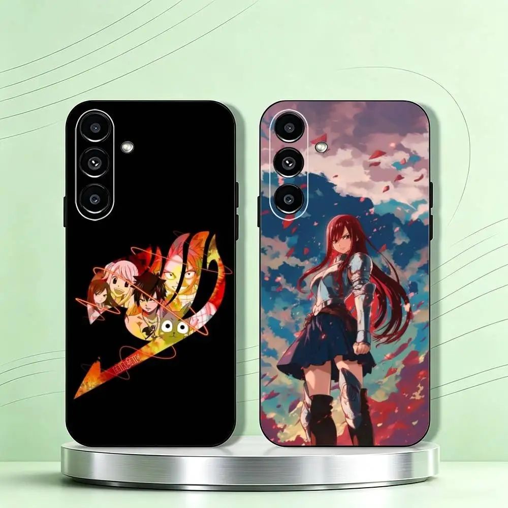 F-Fairy Tail Anime-E  Phone Case Black Silicone Soft For Samsung Galaxy A73,A72,A71,A70,A53,A52,A51 Gift