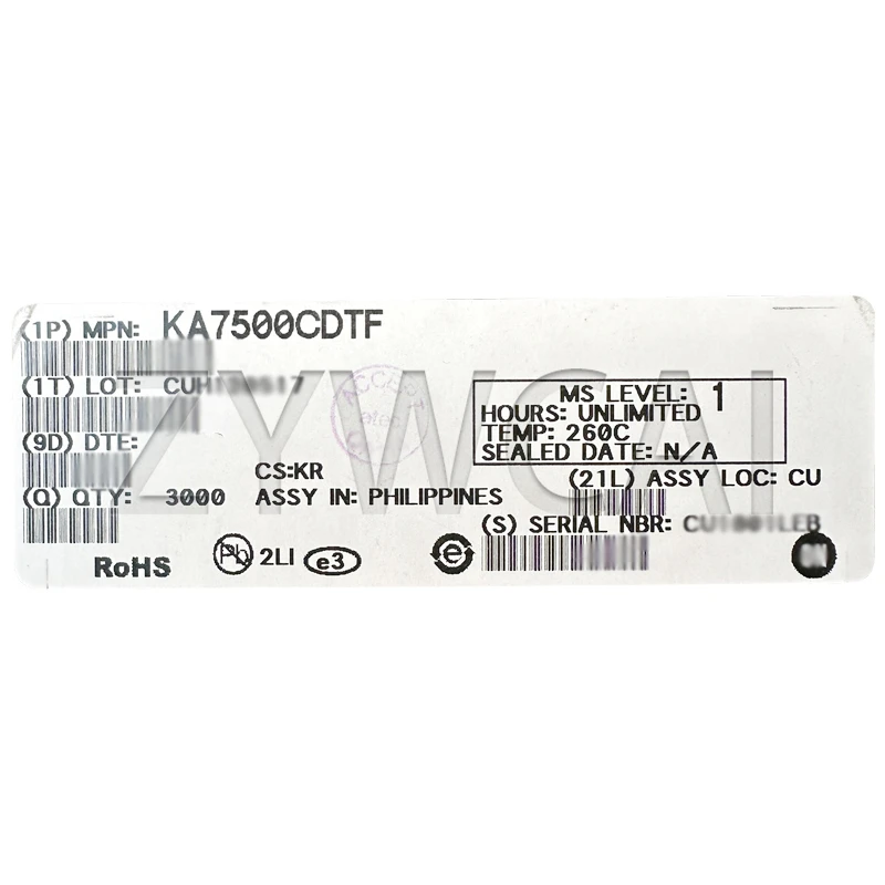 KA7500CDTF SO-16 KA7500C 5 قطعة وحدة تحكم AC-DC ومنظم الجهد وحدة تحكم SMPS