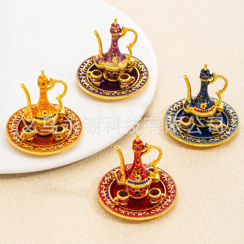 Ornamento per vaso di vino con lampada magica di Aladino, squisito ornamento per la decorazione della casa, ornamento souvenir turistico dello Xinjiang