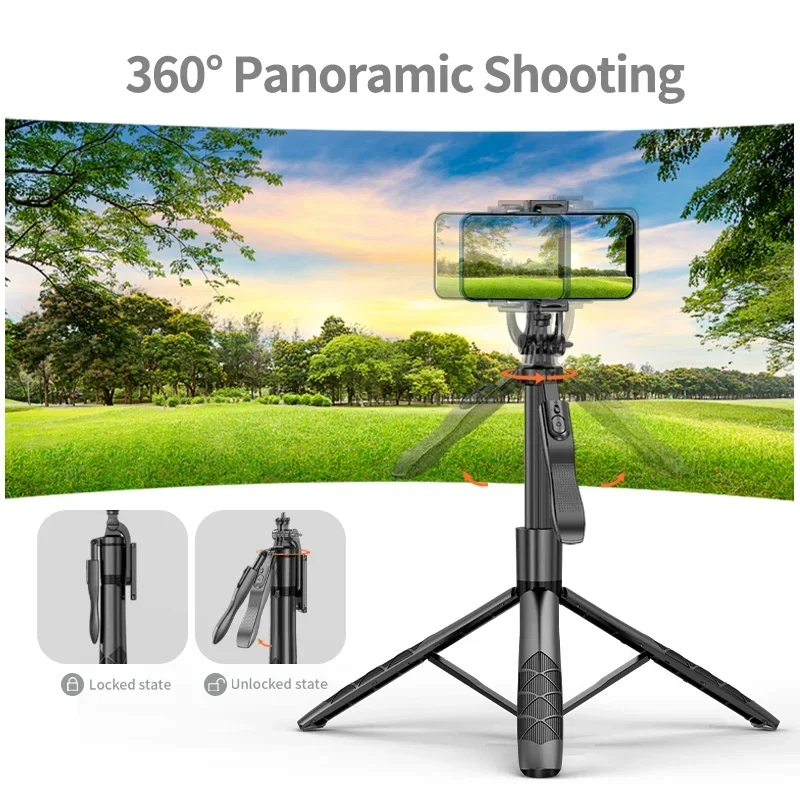 L16 Wireless Selfie Stick Tripod Stand Foldable Monopod for Gopro Action Cameras Smartphones Balance Steady Shooting Live New