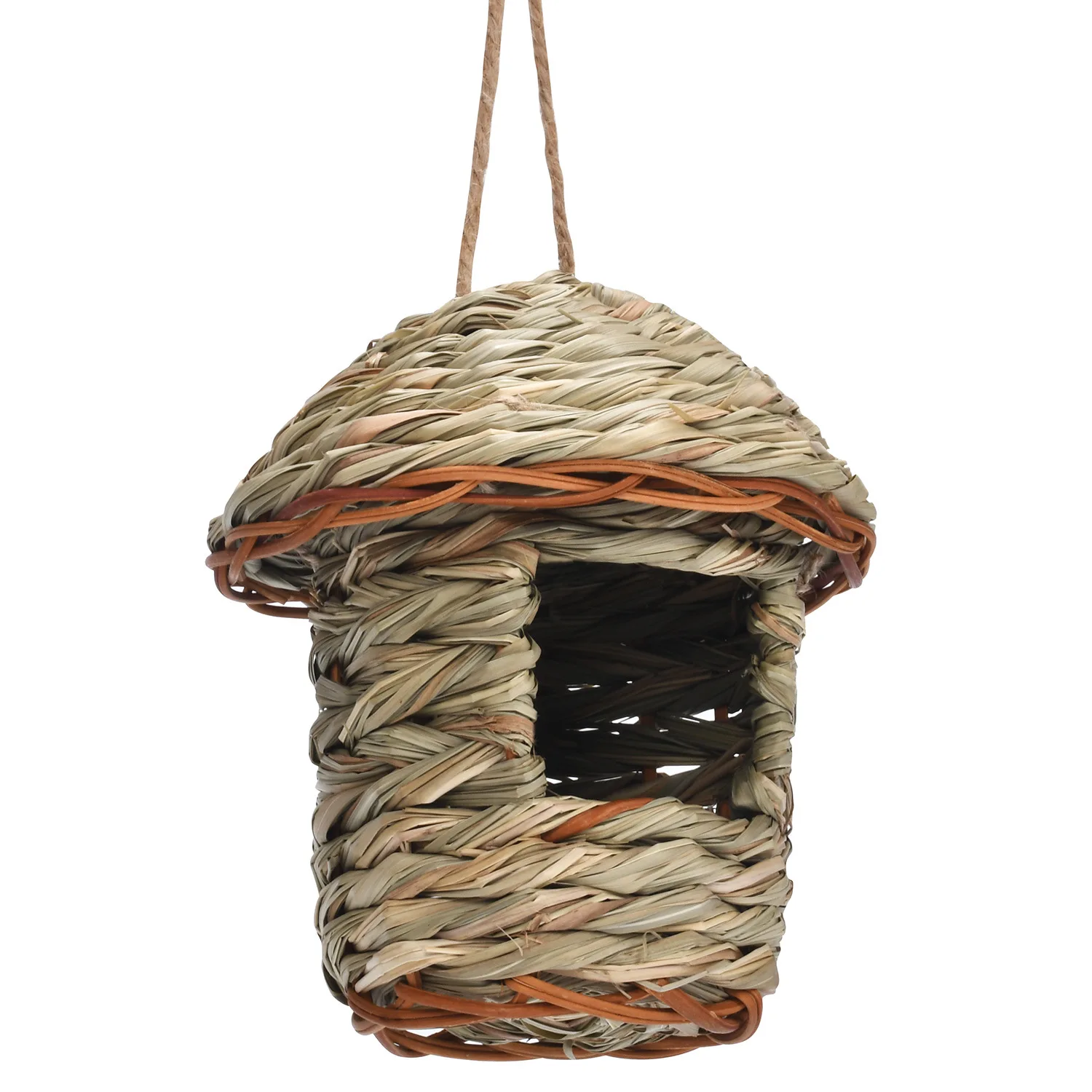 Outdoor Ökologische Handgemachte Stroh Papagei Vogel Nest Kreative Vogelkäfig Ornament Liefert Garten Dekoration Vogelhaus Pastoralen Stil – Detail 4