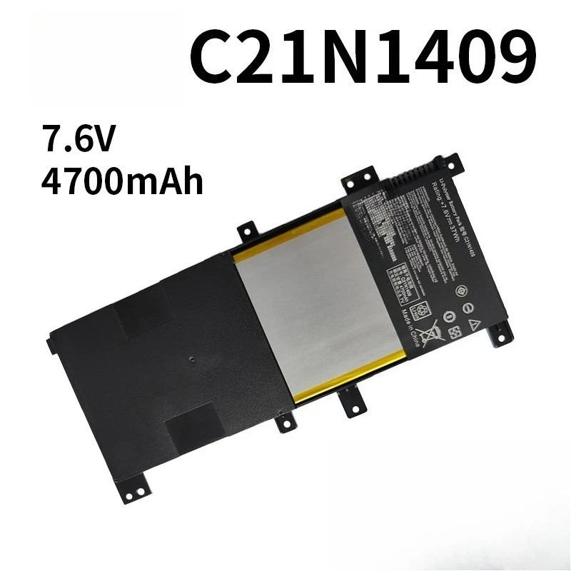 Professional C21N1409 Li-ion Battery For ASUS V455 V455L V455LB VM490 VM490L Laptop Battery 7.6V 4700mAh Secure Rechargeable