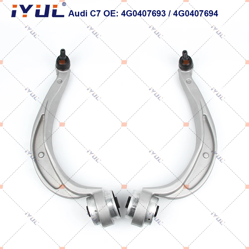 A Pair of Front Lower Suspension Control Arm Curve For Audi A6 C7 4G2 4GC 4G0407693 4G0407694